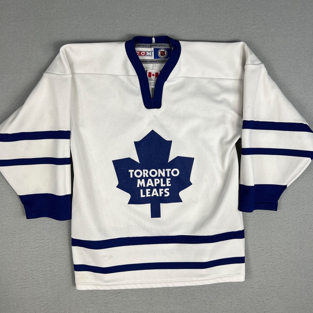 VTG Toronto Maple Leafs Jersey Youth L/XL NHL Hockey 1990s CCM Made in Canada